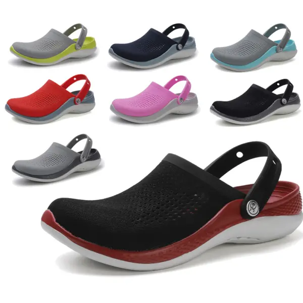 Soft Breathable Clogs Beach Shoes Toe Cap Slippers Sandals - Cotosen.com