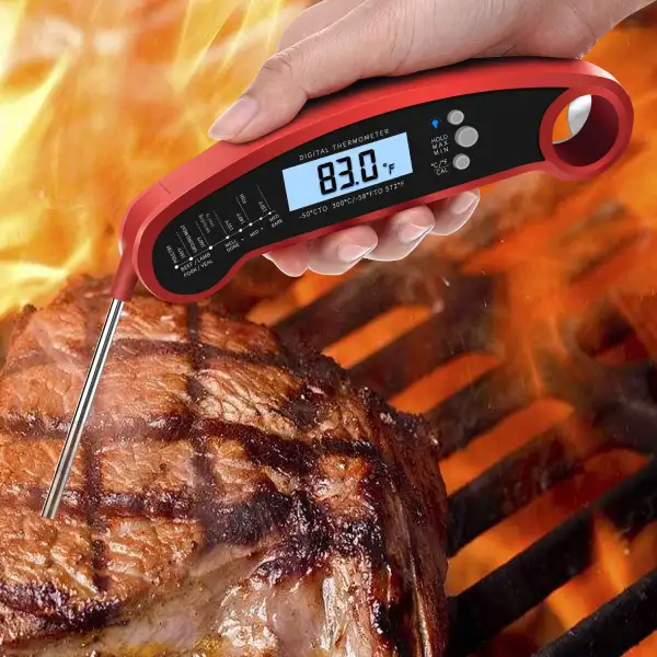 Camp BBQ Grill Meat Thermometer Digital Instant Read Meat ThermometerI Probe For Cooking Waterproof Food Thermometer - Cotosen.com