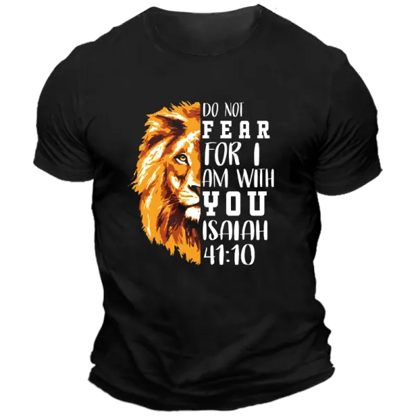 Lion Of Judah Do Not Fear For I Am With You Long Sleeve Shirt - Elementnice.com 