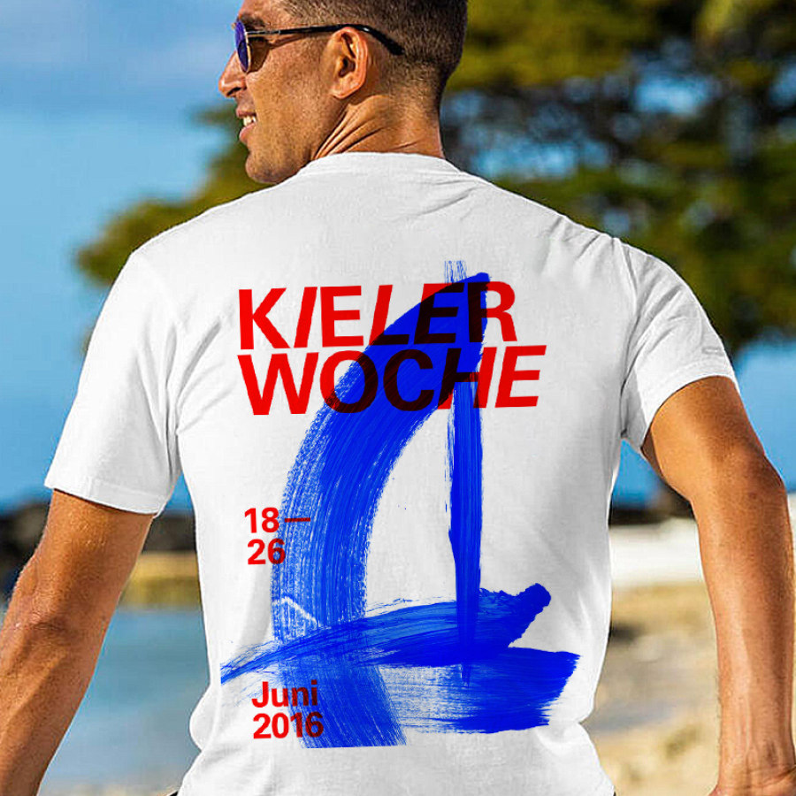 

German Kiel Week Print T-shirt