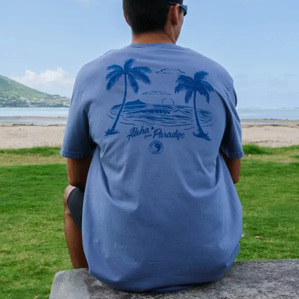 Men's T-Shirt Surf Hawaii Print Beach Daily Round Neck Short Sleeve Tops Only Mex$372.89 - Wayrates.com 