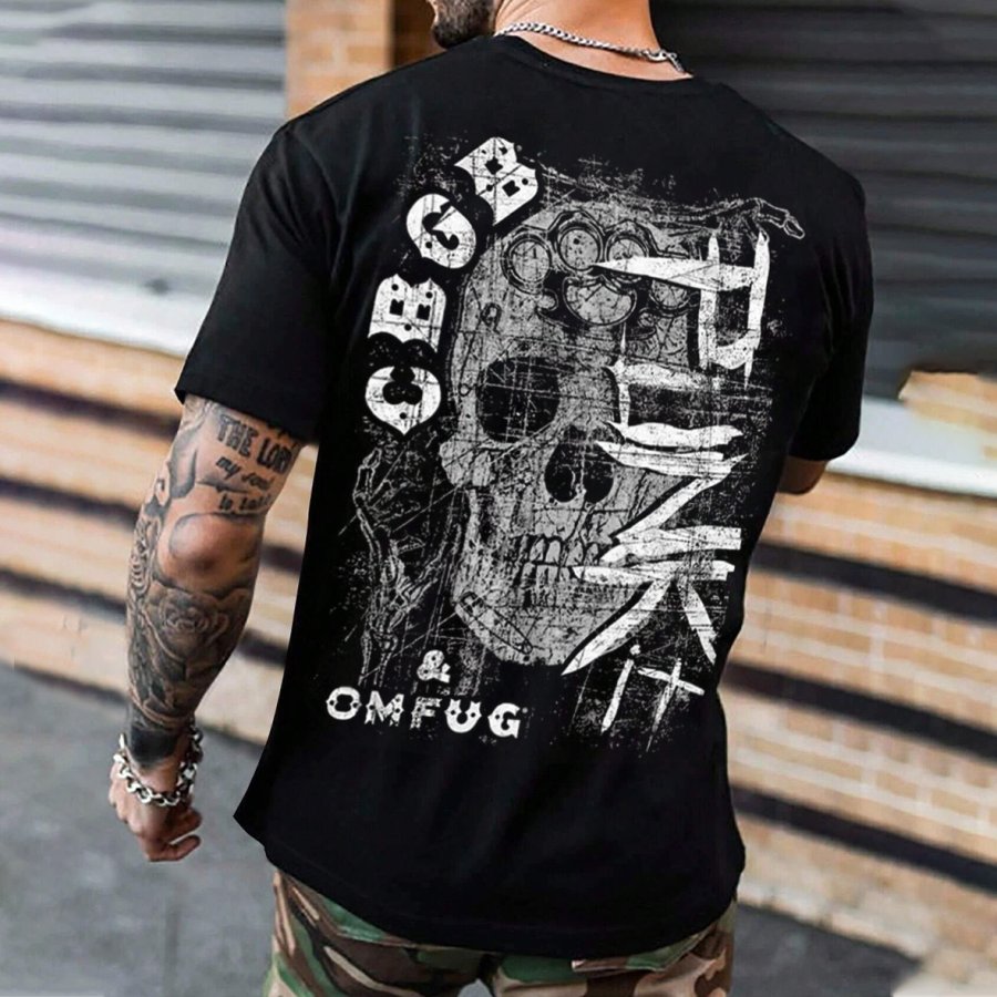 

Men's CBGB Rock Band Loose Short Sleeve Oversized T-Shirt