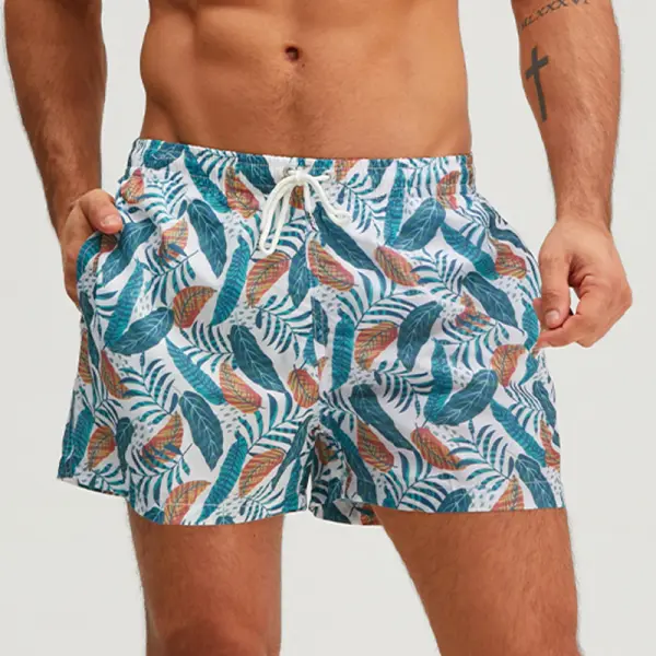 Men's Printed Outdoor Quick Drying Drawstring Checkered Shorts - Wayrates.com 