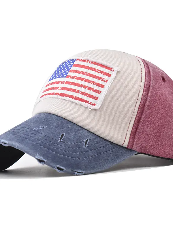 America Patriot Independence Day National Flag Vintage Hat - Menbarn.com 