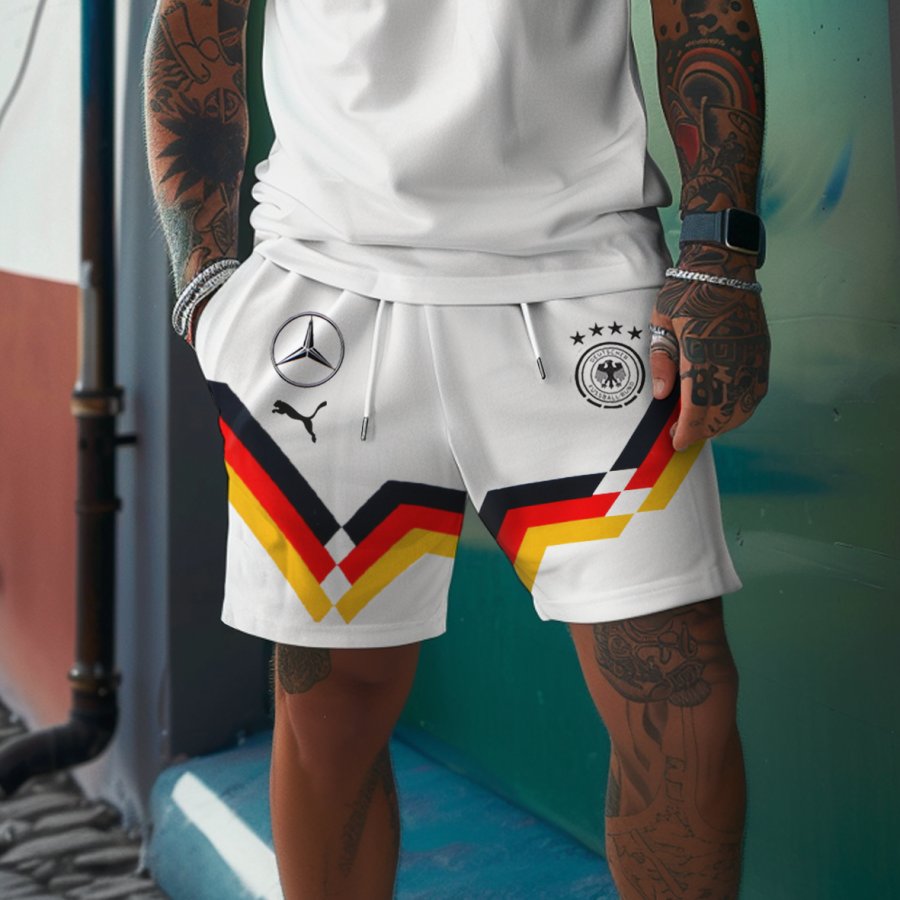 

Men's Football Race 2024 Germany Print Outdoor Shorts