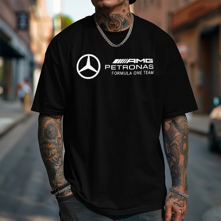 

Men's Benz Loose Short Sleeve Oversized T-Shirt
