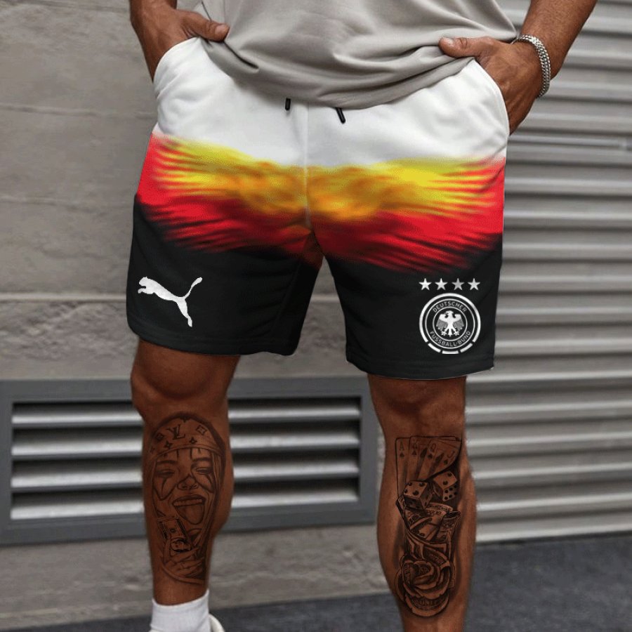 

Men's Football Race DFB 2024 Germany Loose Casual Shorts