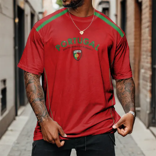Vintage Oversize Portugal Football T-shirt - Wayrates.com 