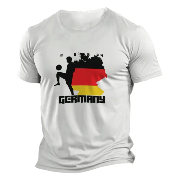 Unisex 2024 Germany Football Match Flag Patriot Team T-shirt - Wayrates.com 