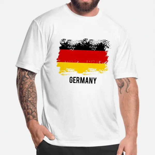 Unisex German Flag Patriot Print T-shirt - Wayrates.com 