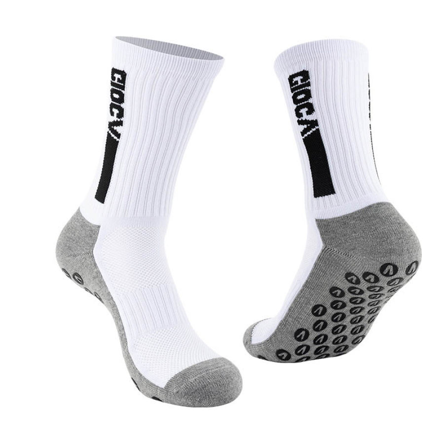 

Men's Football Glue-on Anti-Slip Sports Thickened Towel Bottom Stockings Training Floor Socks