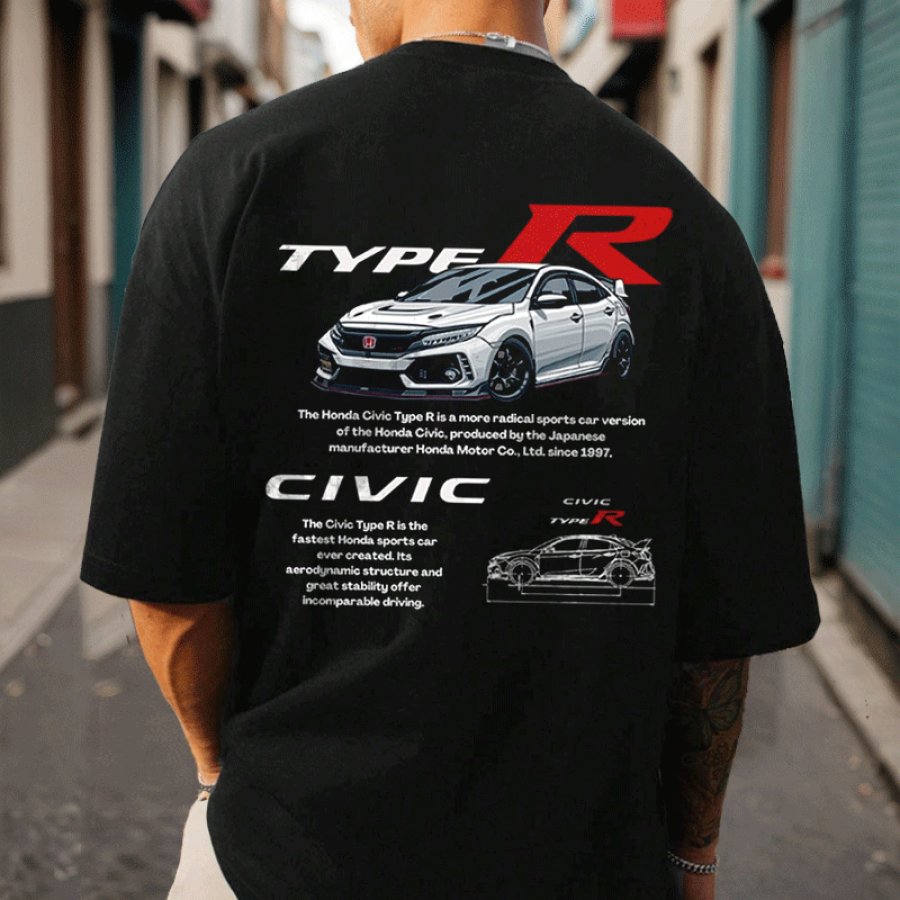 

Unisex Racing Competitions Oversize Print T-shirt
