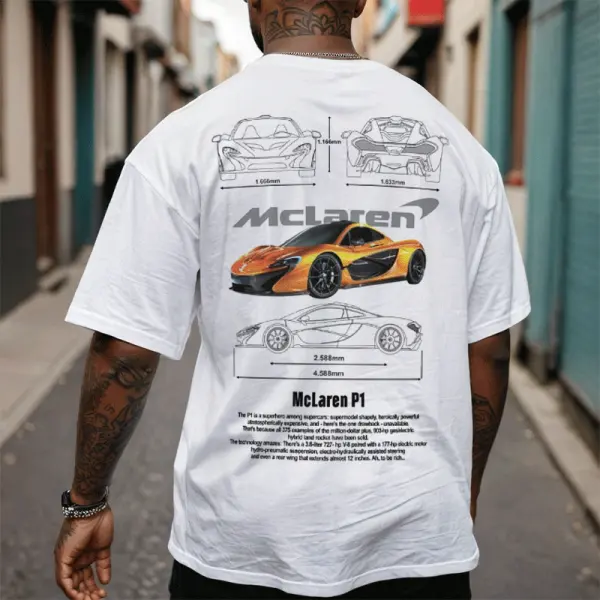 Unisex Casual McLaren Oversize T-shirt - Wayrates.com 