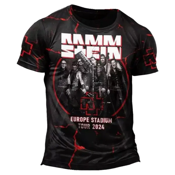 Rock Band Europe Stadium Tour 2024 T-Shirt 3D - Dozenlive.com 