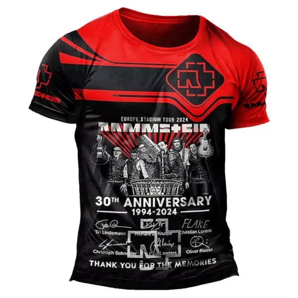 Rock Band Europe Stadium Tour 2024 30th Anniversary T-shirt - Dozenlive.com 