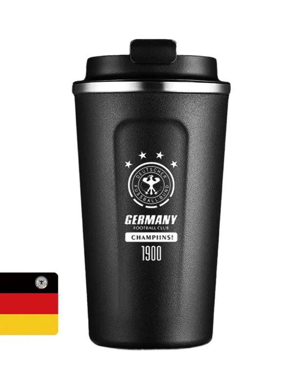 Germany France Spain England Football Stainless Steel Water Cup Coffee Cup - Menwyx.com 