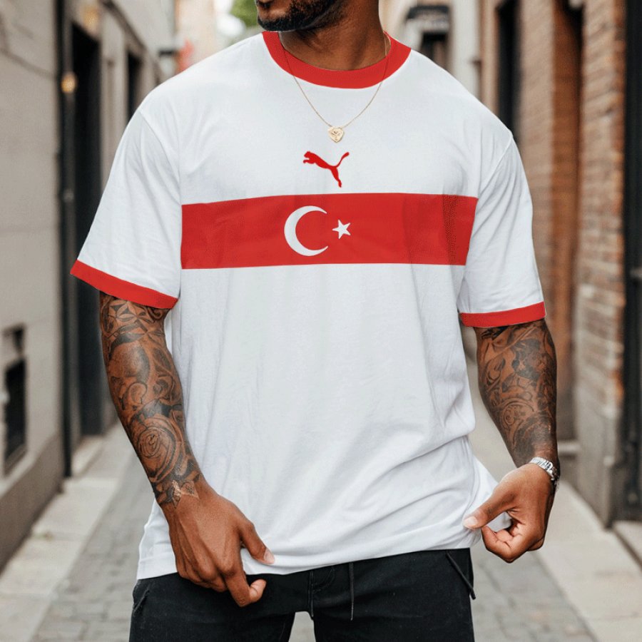 

Football Race 2024 Turkey Trikot Casual Oversize T-shirt