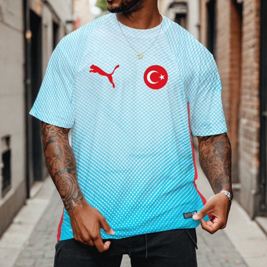 

Football Race 2024 Turkey Trikot Casual Oversize T-shirt
