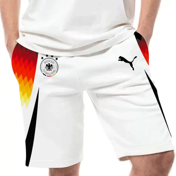 Men's Football Race 2024 Germany Loose Casual Shorts - Wayrates.com 