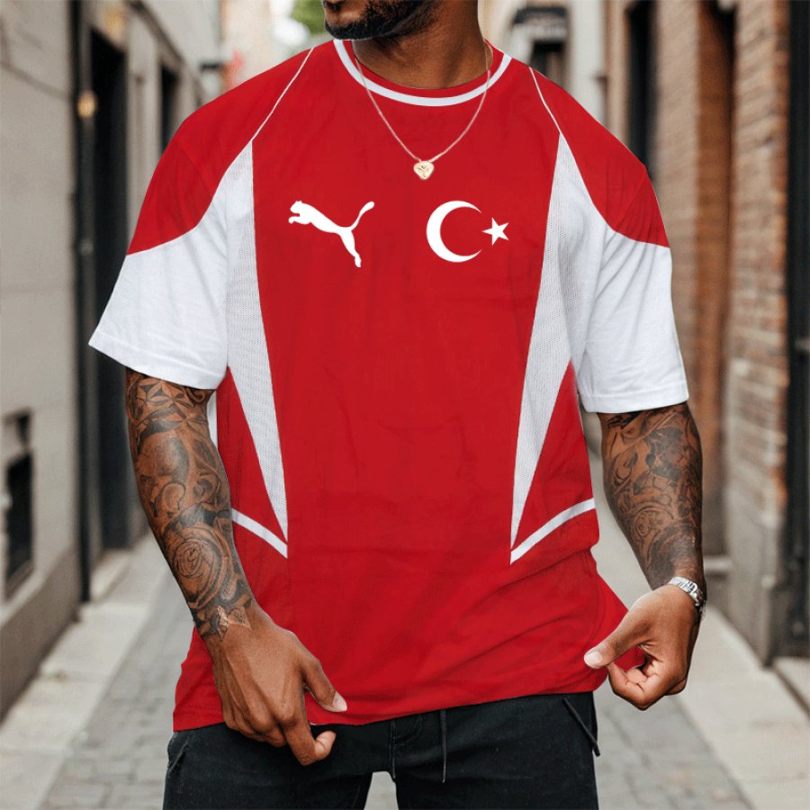 

Football Race 2024 Turkey Trikot Casual Oversize T-shirt