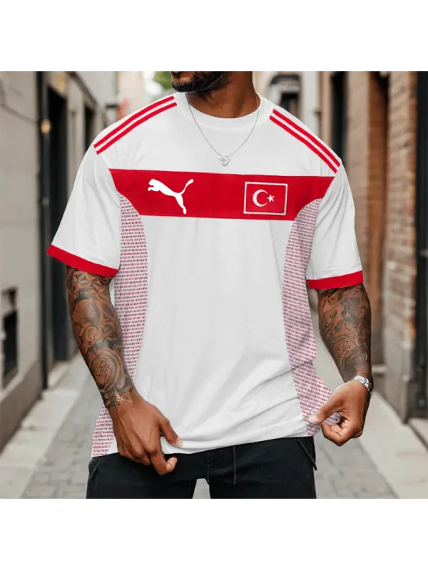 Football Race 2024 Turkey Trikot Casual Oversize T-shirt - Anrider.com 