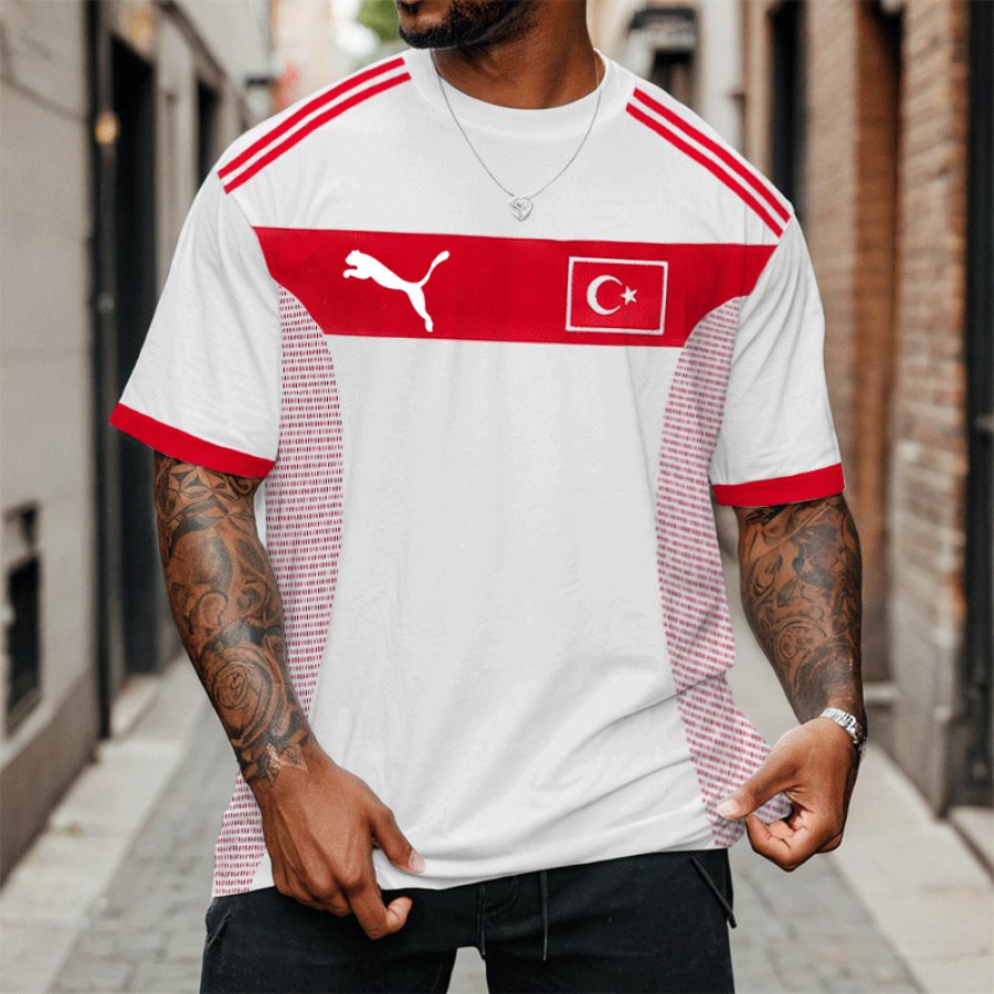 

Football Race 2024 Turkey Trikot Casual Oversize T-shirt