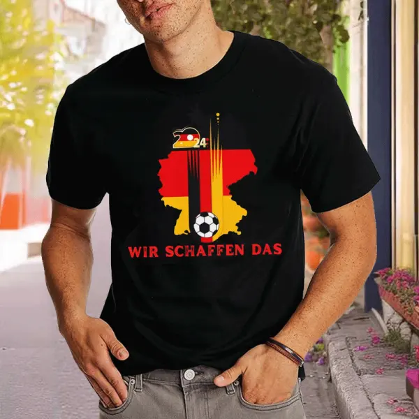 Men's Germany 2024 Football Race Casual T-Shirt - Wayrates.com 