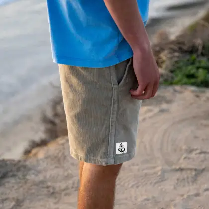 Men's Vintage Corduroy Anchor Surf Board Shorts