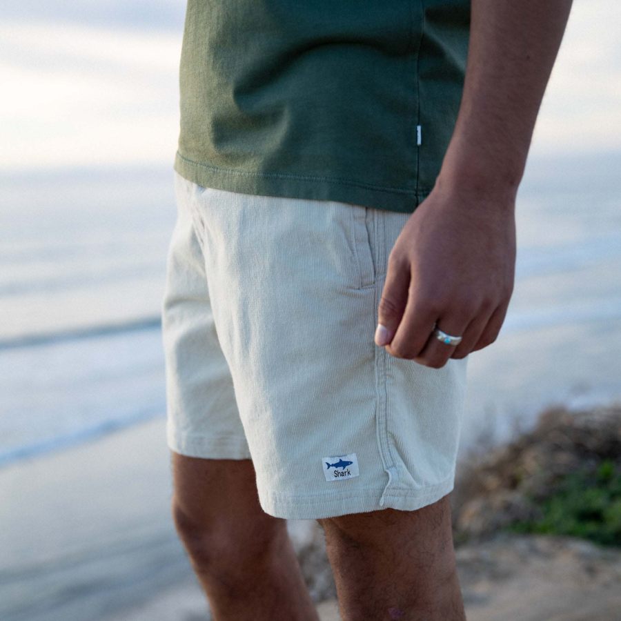 

Men's Vintage Corduroy Shark Surf Board Shorts