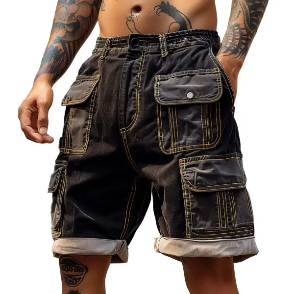 Men's Cargo Shorts Vintage Multi-Pocket Outdoor Shorts - Wayrates.com 