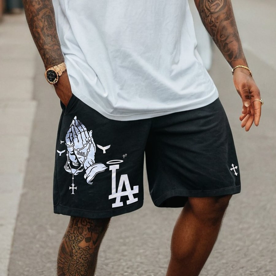 

Men's Cross Los Angeles Printed Casual Shorts