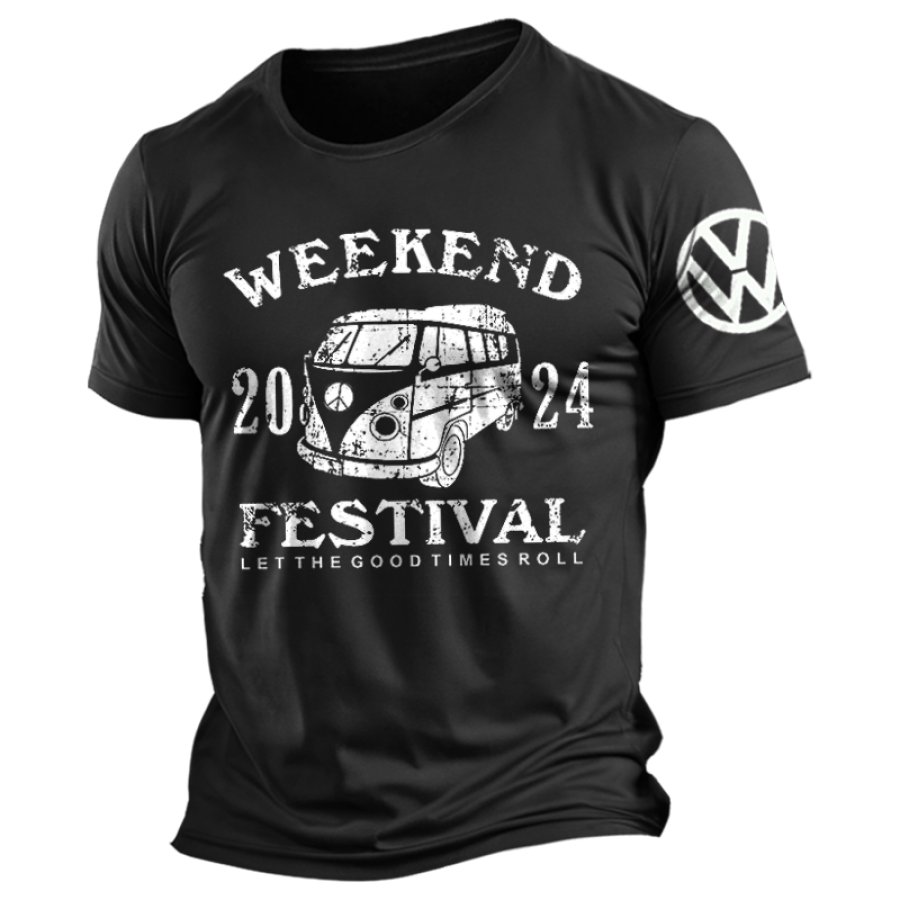 

Men's Germany Bus Festival Short Sleeved T-shirt