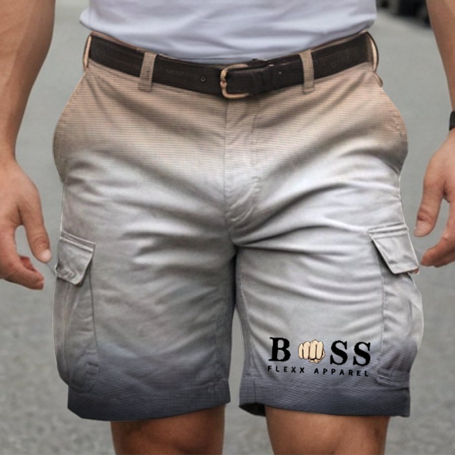 

Men's Gradient Print Casual Shorts
