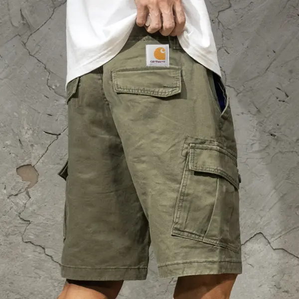 Men's Vintage Pocket Cargo Casual Surf Shorts Streetwear - Yiyistories.com 
