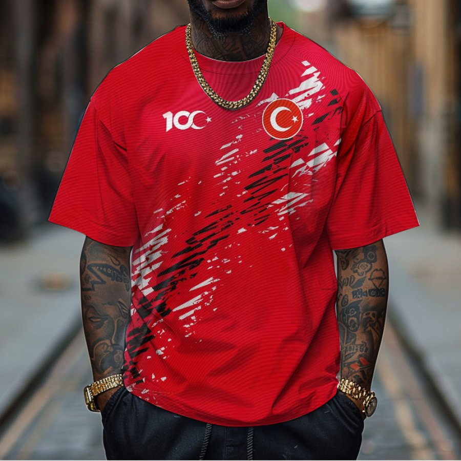 

Football Race 2024 Turkey Trikot Casual Oversize T-shirt