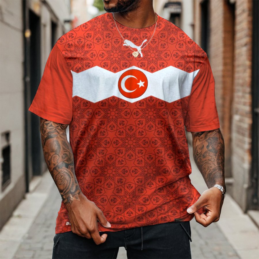 

Football Race 2024 Turkey Trikot Casual Oversize T-shirt