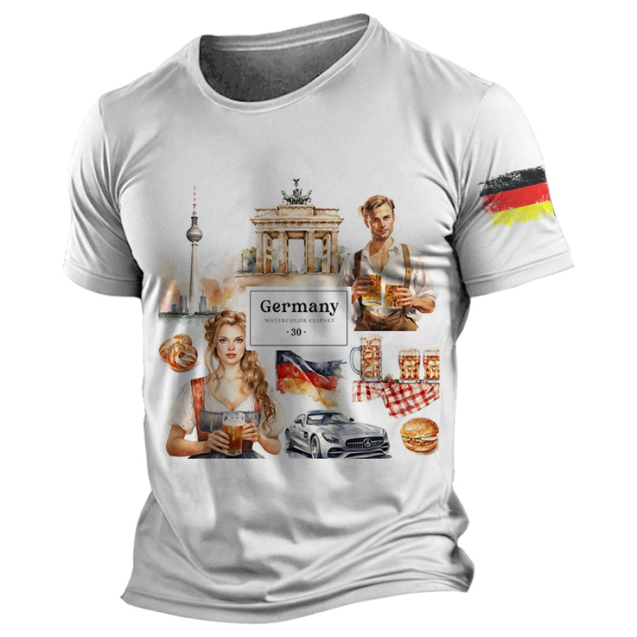 

Unisex Watercolor Germany Clipart Flag T-shirt