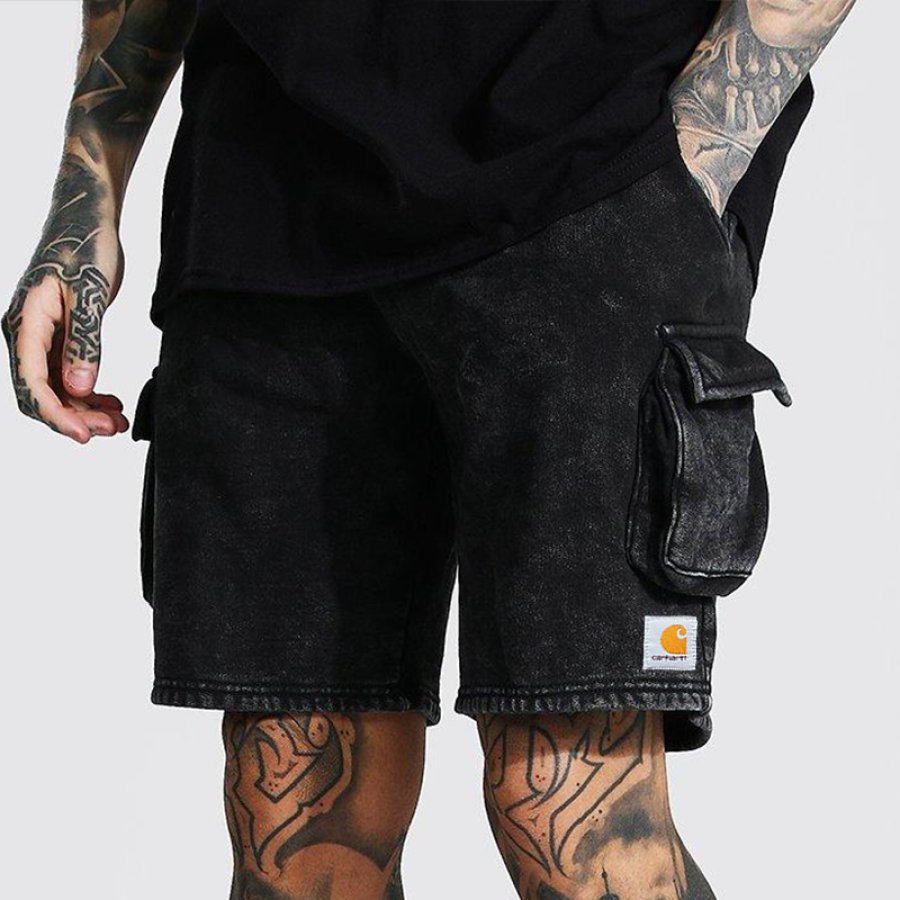 

Men's Retro Vintage Washed Shorts