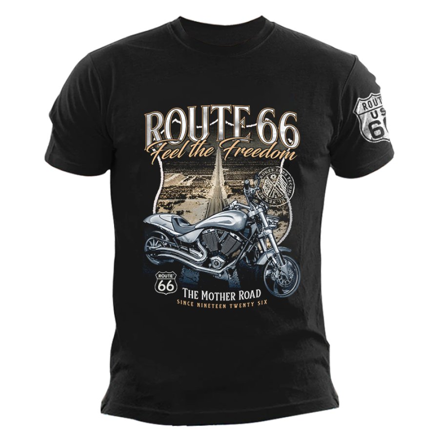 

Unisex Route66 Vintage Outdoor Leisure T-shirt