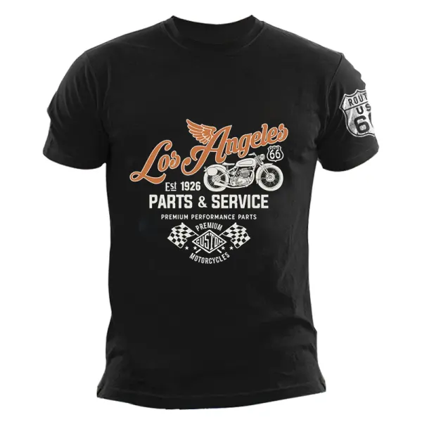 Unisex Route66 Vintage Outdoor Leisure T-shirt - Wayrates.com 