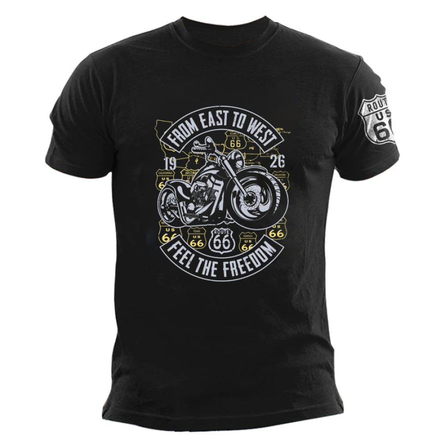 

Unisex Route66 Vintage Outdoor Leisure T-shirt