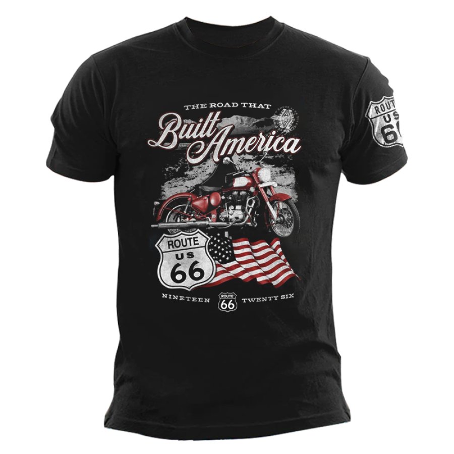 

Unisex Route66 Vintage Outdoor Leisure T-shirt