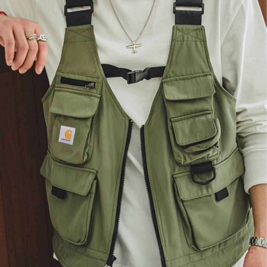 

Men's Velcro Pocket Cargo Vest