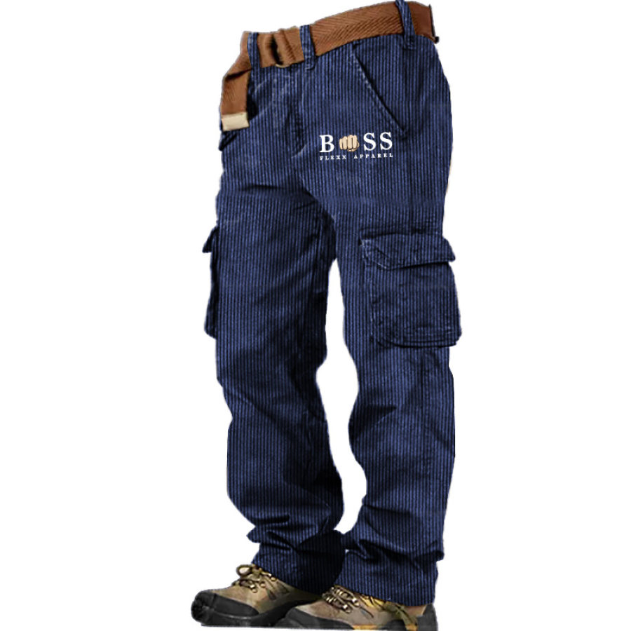 

Men's Outdoor Vintage Corduroy Multi-pocket Tactical Pants