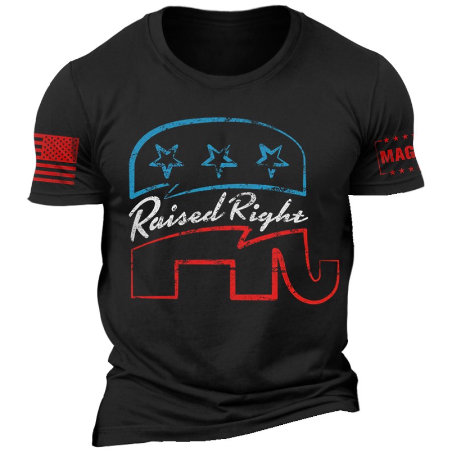 

Make American Great Flight Men's Vintage Short Sleeve Crew Neck T-shirt