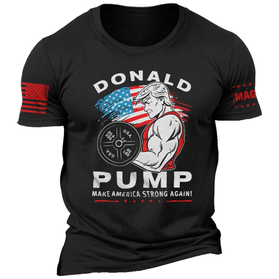 

Make American Great Flight Men's Vintage Short Sleeve Crew Neck T-shirt