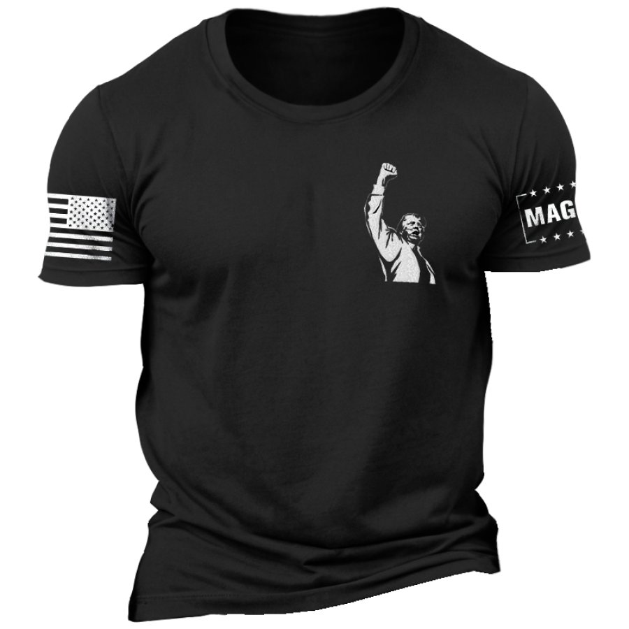 

Make American Great Flight Men's Vintage Short Sleeve Crew Neck T-shirt