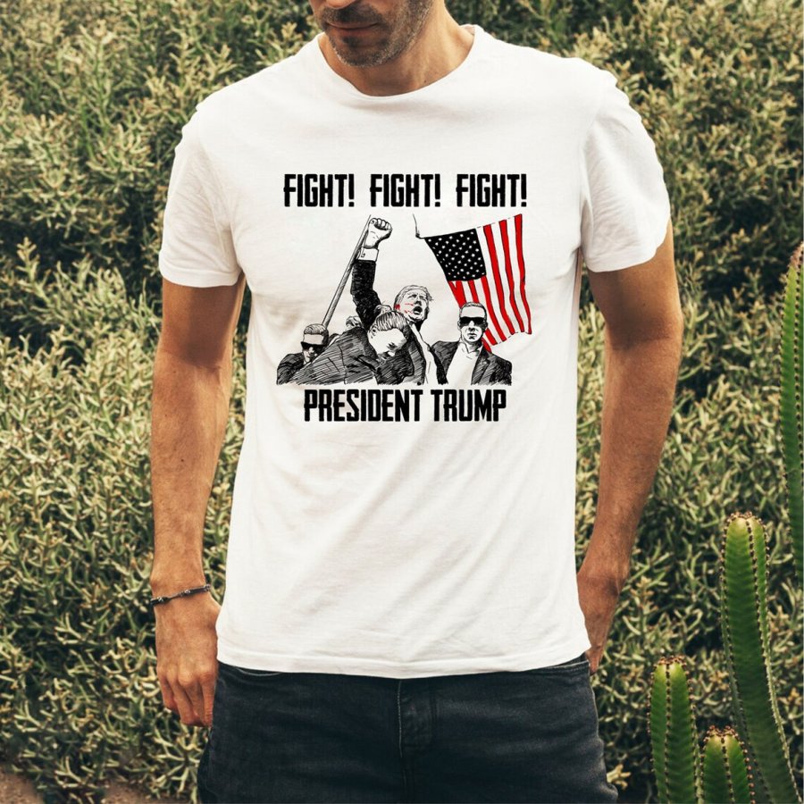 

Men's My President 2024 Print Daily Short Sleeve Crew Neck T-shirt