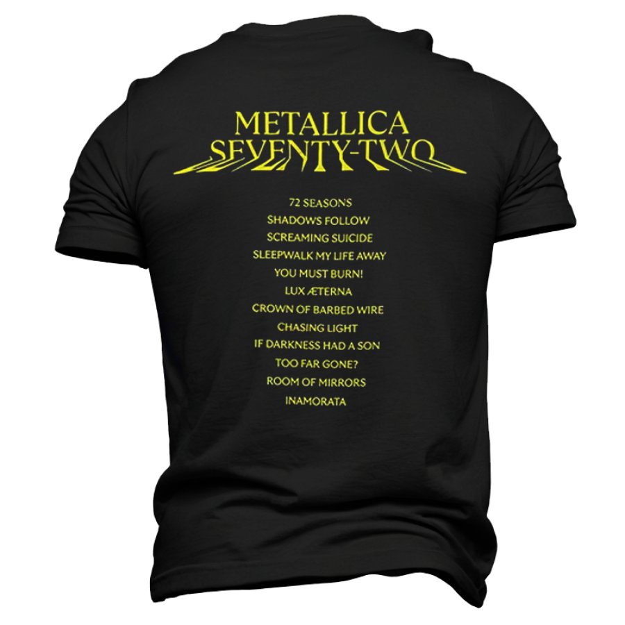 

Men's Rock Band Tour Printed T-shirt