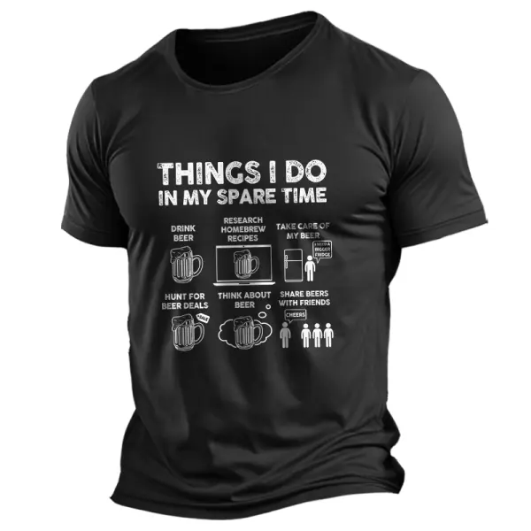 Things I Do In My Spare Time Beer Shirt - Cotosen.com 